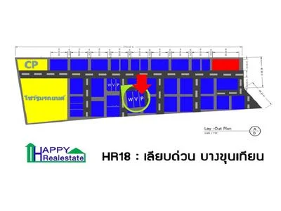 R18P — โกดังให้เช่า เลียบด่วน บางขุนเทียน 180 ตารางเมตร