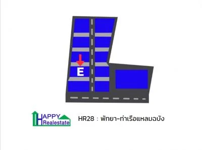 R28E — โกดังเช่าแหลมฉบัง-พัทยา รวมพื้นที่ใช้สอยทั้งหมด 435ตร.ม.